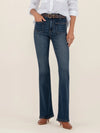 Kut from the Kloth Ana Flare with Patch Pockets in Deductive with Dark Base Wash