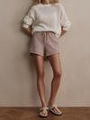 Varley Kershaw Knit Sweater in Egret