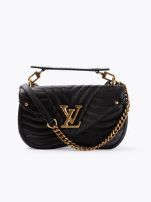  Louis Vuitton New Wave Chain Pochette in Black