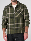 Liverpool's Flap Pocket Zip Jacket in Olive/Black Multi