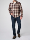 Liverpool's Button Up Long Sleeve Shirt in Ecru Burnt Henna Multi