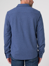 Button Up Long Sleeve Shirt in Blue Slate Multi