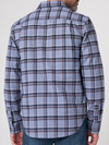 Liverpool's Long Sleeve Button Up Knit Shirt in Blue Wine Multi
