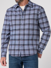 Liverpool's Long Sleeve Button Up Knit Shirt in Blue Wine Multi