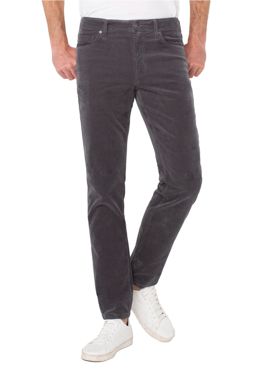 Liverpool Kingston Modern Straight 32" in Gray Pinstripe