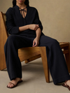 Faherty Laidback Gauze Pant in Black
