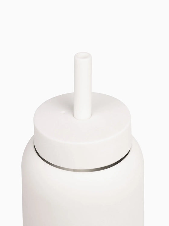 Bink Mini Lounge Straw Cap in white