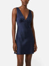 Lulus Liora V Neck Mini Dress in Navy