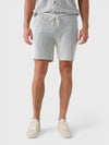 Criquet Jacquard Cruiser Terry Short in Striped Jacquard Natural