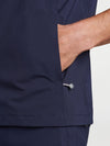 Peter Millar Shield Short-Sleeve Rain Shell in Navy