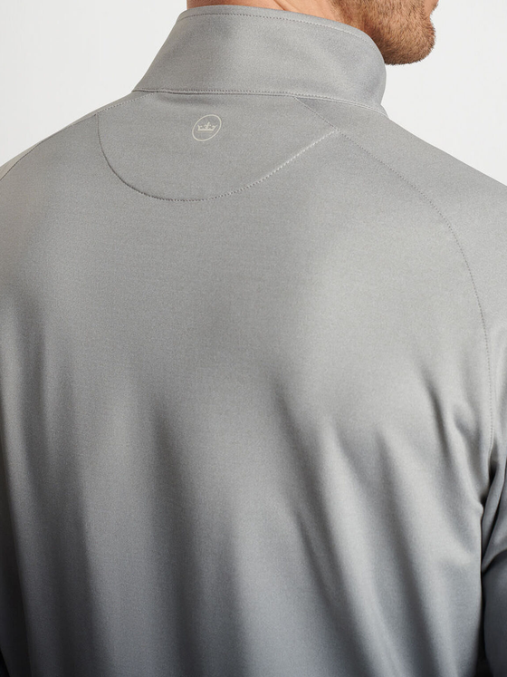 Perth Ombre Performance Quarter Zip in Gale Grey