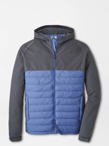  Peter Millar All Course Hybrid Hoodie in Astral Blue