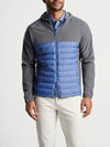 Peter Millar All Course Hybrid Hoodie in Astral Blue