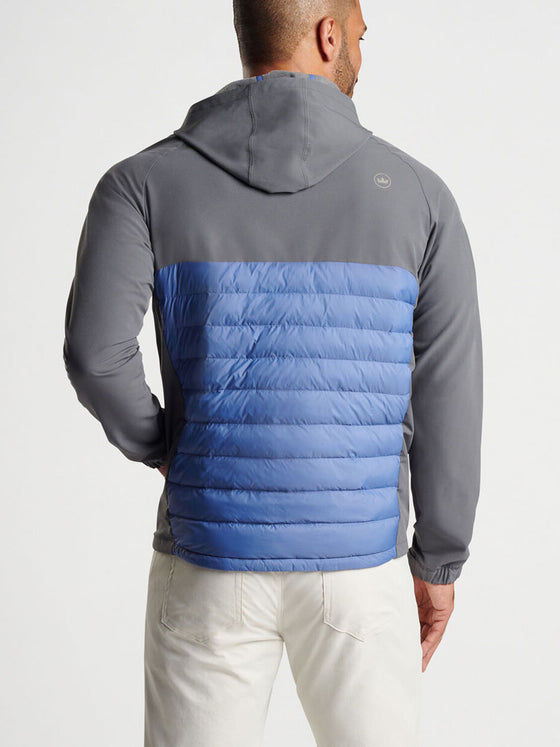 Peter Millar All Course Hybrid Hoodie in Astral Blue