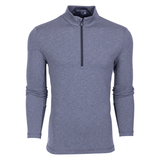 Sequoia Quarter Zip in Smoke Heather Greyson Clothiers