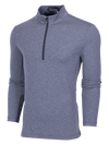 Sequoia Quarter Zip in Smoke Heather Greyson Clothiers