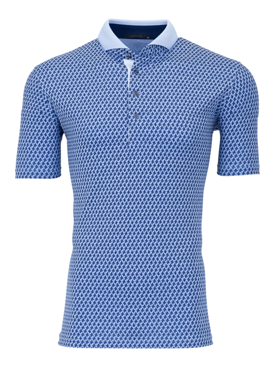 Greyson Poison Pine polo in Delphinium