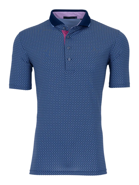 greyson Midnight Sun Polo in Cloud