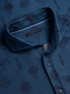 Greyson Woven Spirits Woodward Knit Shirt in Fjord button down