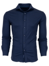 Greyson Herringbow Woodward Knit Shirt in Maltese Blue