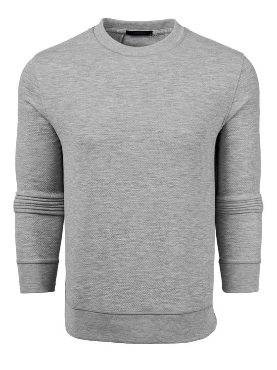 Greyson Troy Crewneck in Smoke Heather