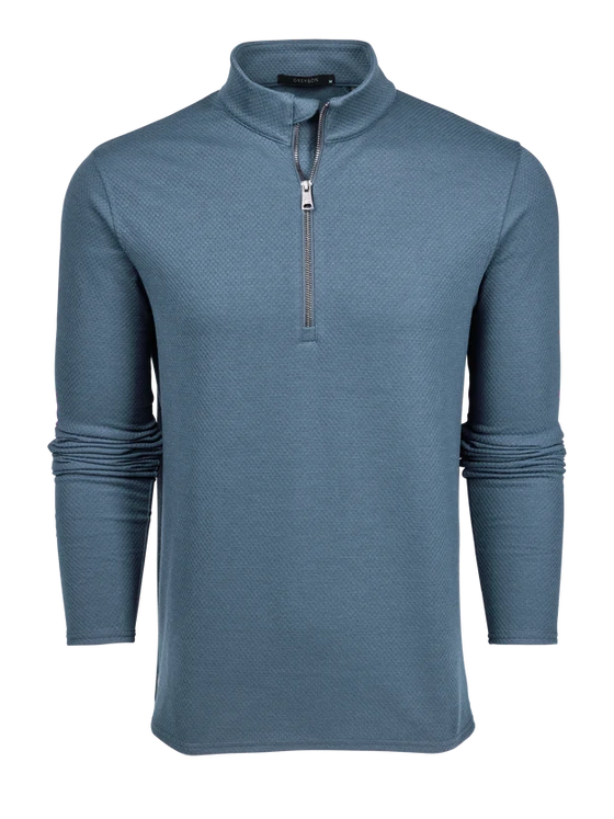 Greyson Troy Quarter Zip in Vintage Indigo