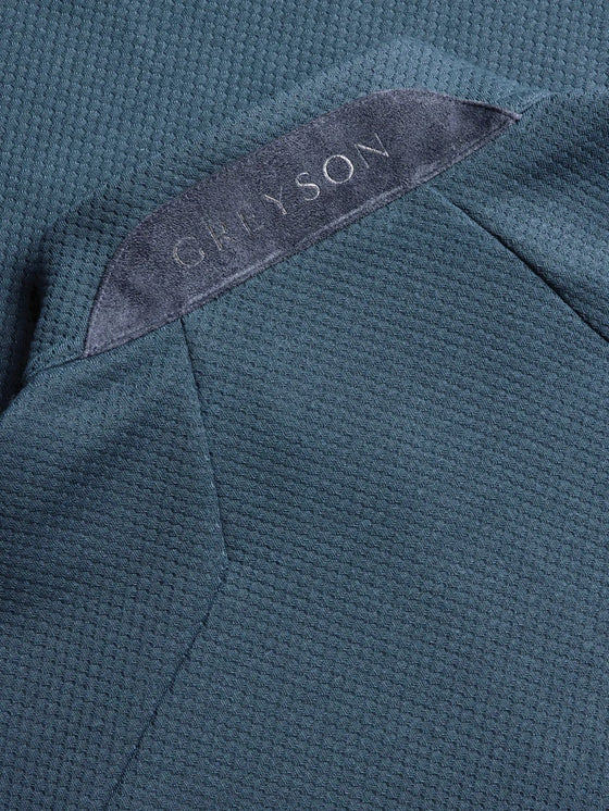 Greyson Troy Quarter Zip in Vintage Indigo