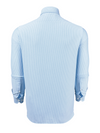 Greyson's Birmingham Bengal Striped Knit Shirt in Wolf Blue