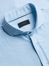 Greyson's Birmingham Bengal Striped Knit Shirt in Wolf Blue