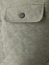 Faherty Brand Epic Quilted Fleece Pullover in Pine Rock Heather