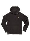 Howler Bros Palo Duro Fleece Hoodie: Mountain Grid in Antique Black