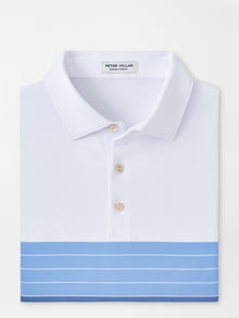  Peter Millar Fremont Performance Jersey Polo in White