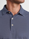 Peter Millar Grace Performance Mesh Polo in Navy