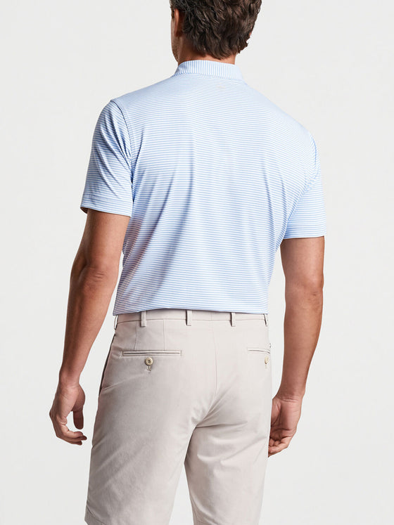 Peter Millar Ambrose Performance Jersey Polo in White