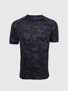  Greyson Camo Kennebec Short Sleeve Sport Tee in Maltese Blue