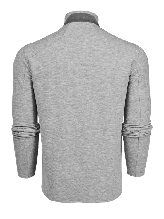 Greyson Troy Quarter Zip in Smoke Heather