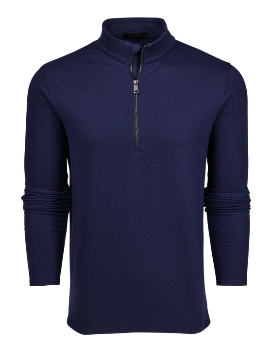 Greyson Troy Quarter Zip in Maltese Blue