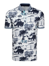 Greyson Angel Oak Short Sleeve Polo in Arctic