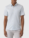 Faherty Brand Short-Sleeve Movement Monterey Shirt Blue Palm Beach