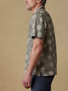 Faherty Brand Short-Sleeve Breeze Camp Shirt Island Olive Fireworks