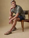 Faherty Brand Short-Sleeve Breeze Camp Shirt Island Olive Fireworks