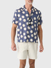 Faherty Brand Short-Sleeve Breeze Camp Shirt Bright Night Fireworks