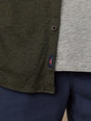 Faherty Brand Coastline Knit Shirt in Forest Canyon Twill