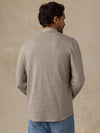 Faherty Brand Legend Sweater Shirt Taupe Brown Pincheck