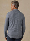 Faherty Brand Legend Sweater Shirt Navy Cream Pincheck