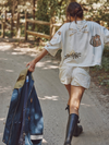 Free People's Mountain View Graphic Tee in Ivory Combo