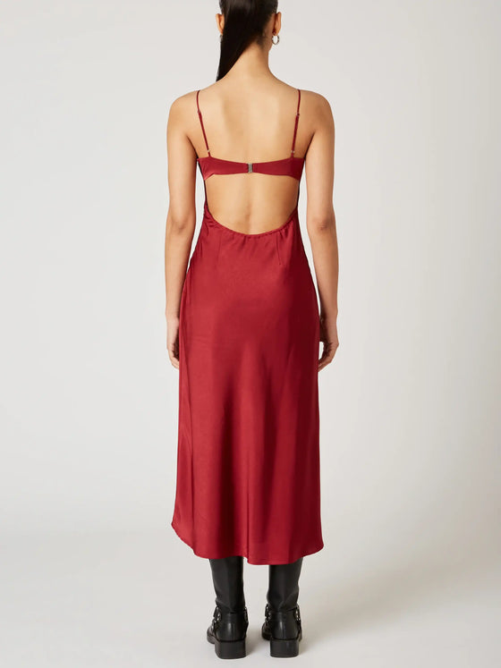 Rumble Dress in Garnet