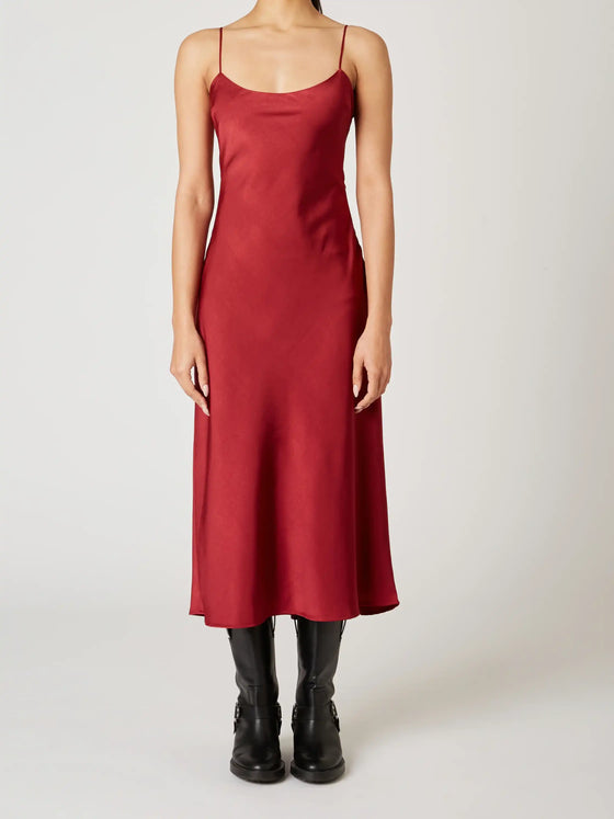 Rumble Dress in Garnet