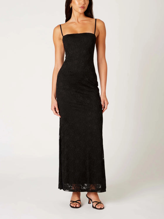 Nia Vetiver Dress in Black