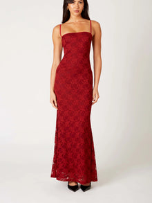  Nia Vetiver Dress in Merlot